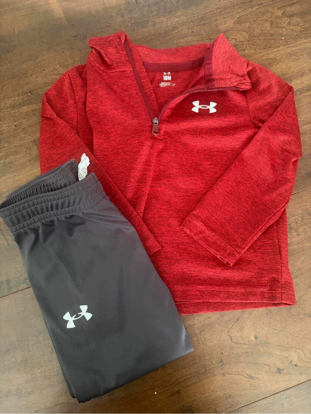 Under Armour Kids' Quarter-Zip & Gray Jogger Set